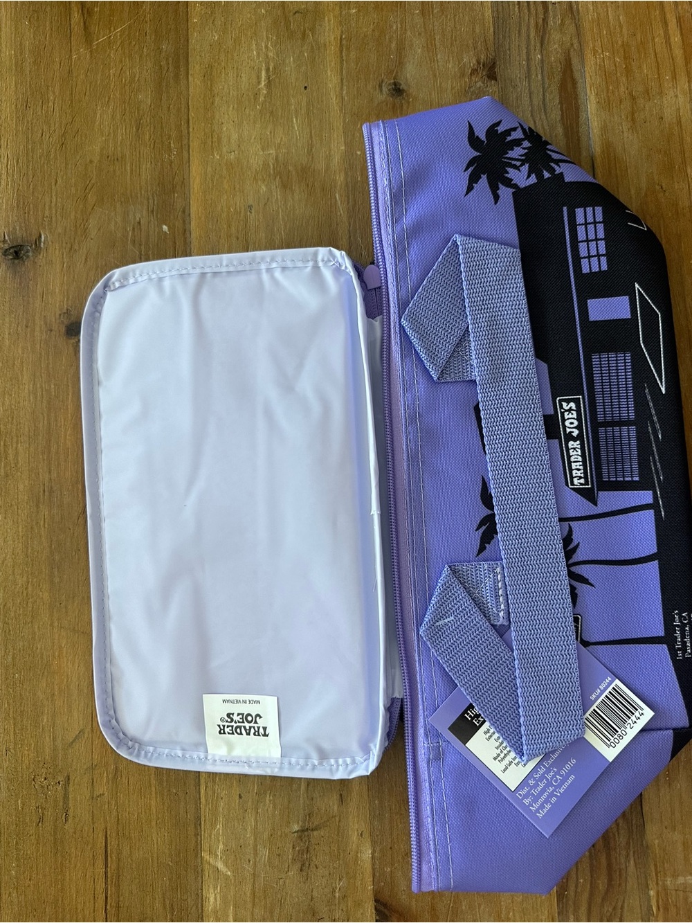 Purple Insulated Lunch Bag Trader Joe's